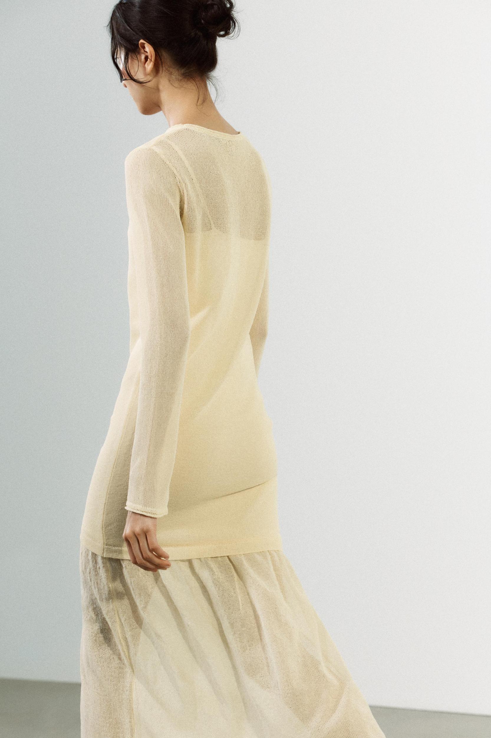 DOUBLE LAYER KNIT DRESS Product Image