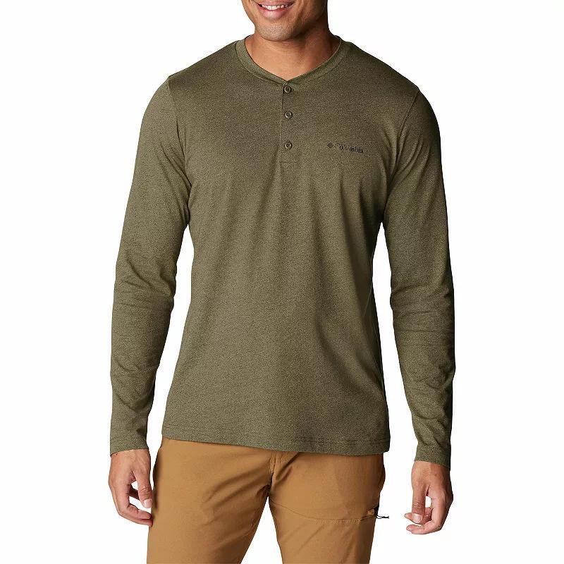 Big & Tall Columbia Thistletown Hills Henley Tee, Men's, Size: XL Tall, Stone Green Product Image