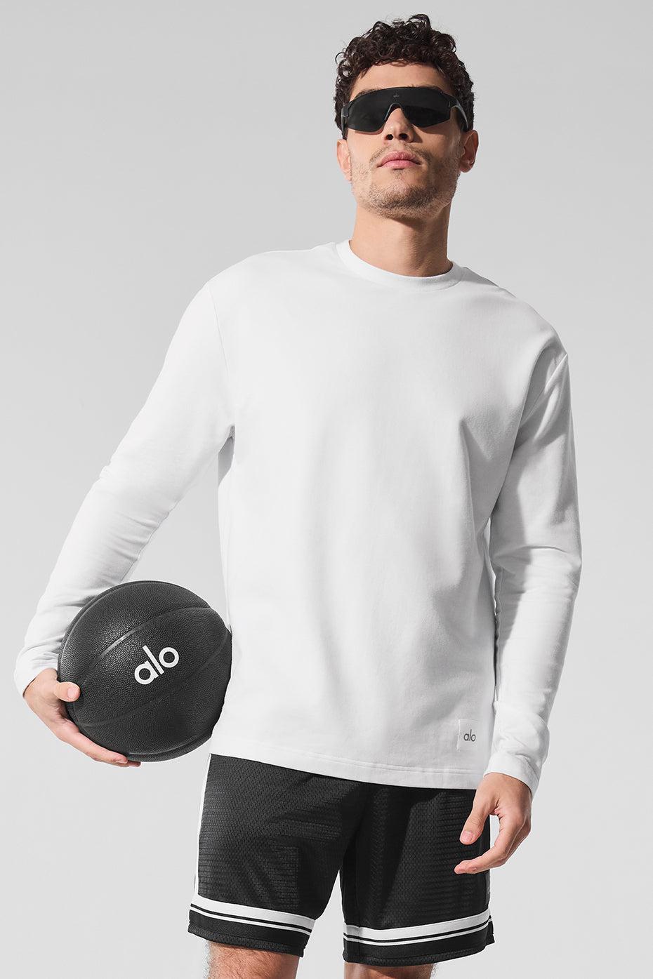 Double Take Long Sleeve Crew - White Product Image