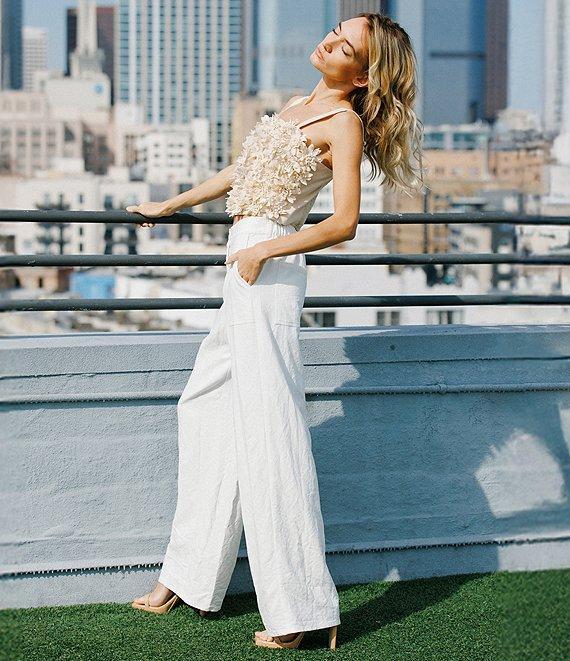 CIEBON Jeneen High Waisted Wide Leg Pants Product Image