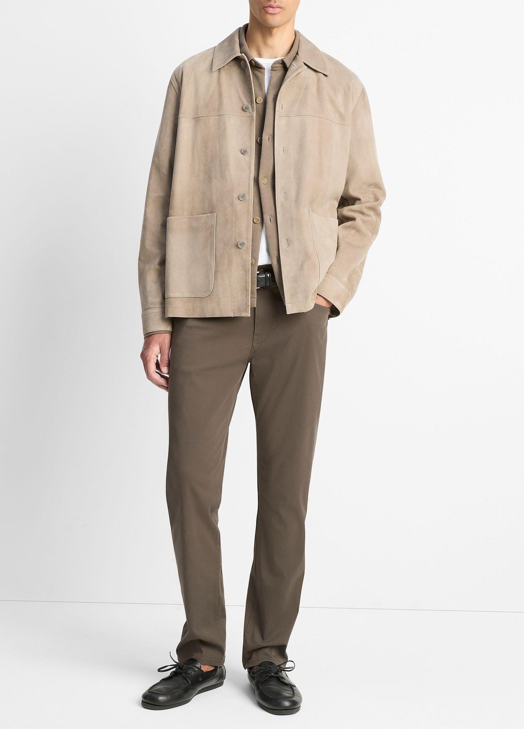 Heavy Sueded Cotton Shirt Jacket Product Image