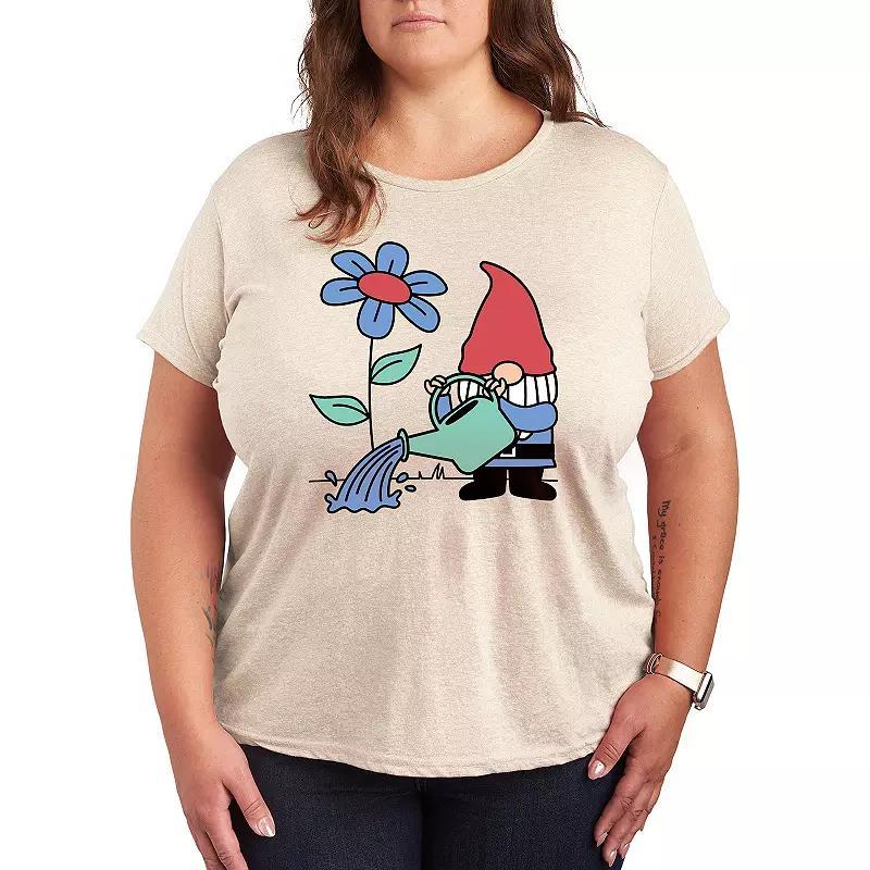 Plus Gardening Gnome Graphic Tee, Womens Product Image