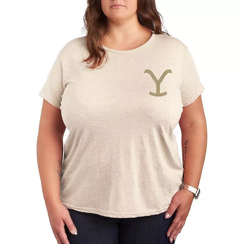 Plus Peanuts Woodstock Clover Graphic Tee, Womens Heather Grey Product Image