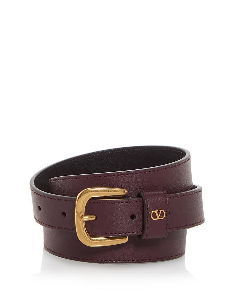 Valentino Garavani Mens VLogo Leather Belt Product Image
