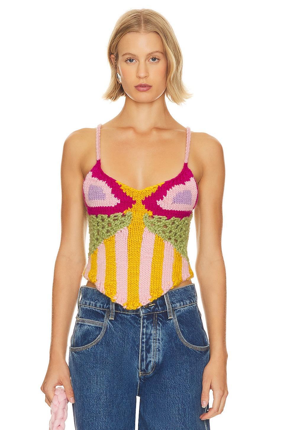 Calypso Knit Corset Top Hope Macaulay Product Image