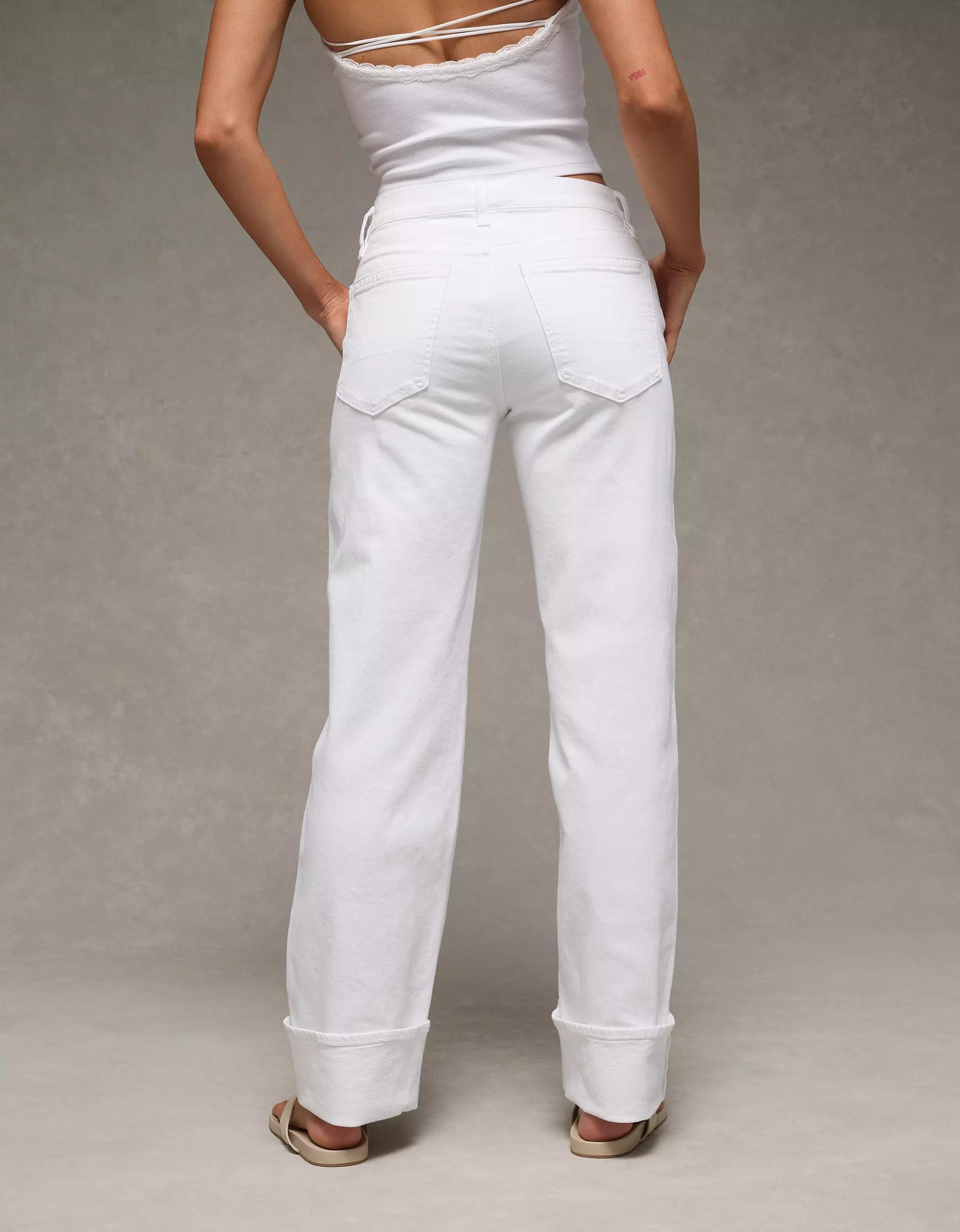 AE Stretch High-Waisted Stovepipe Jean Product Image