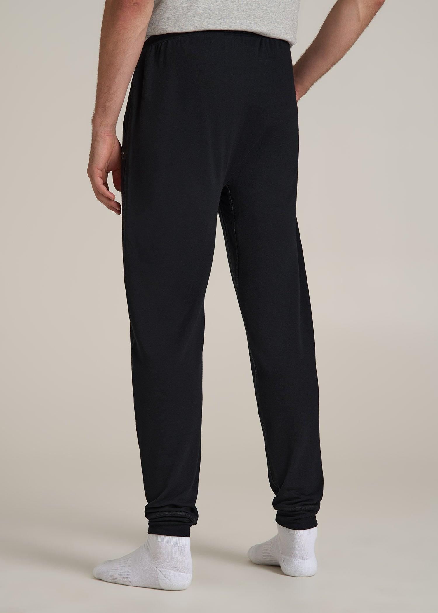 Sleep Joggers for Tall Men in Black Product Image