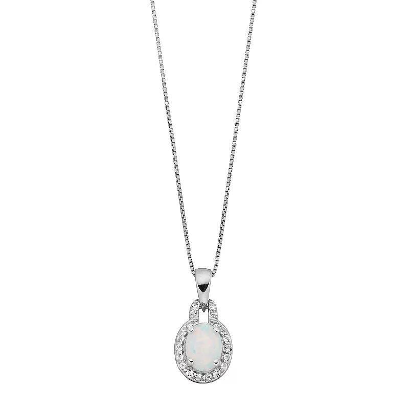 Gemminded 14k Rose Gold Over Silver Amethyst & White Topaz Oval Halo Pendant Necklace, Women's, Size: 18", Pink Tone Product Image
