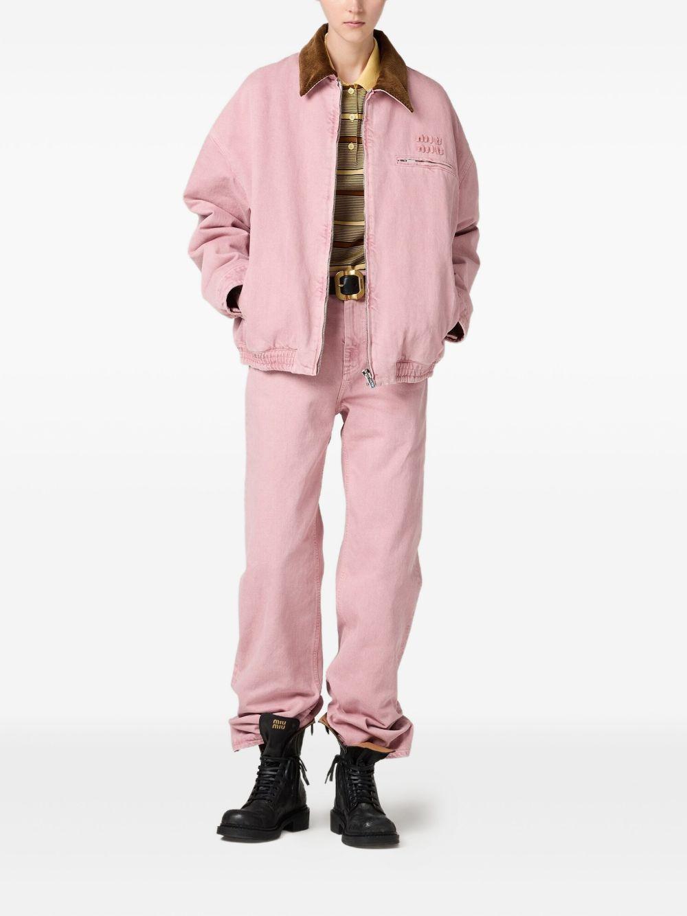 padded corduroy-collar blouson Product Image