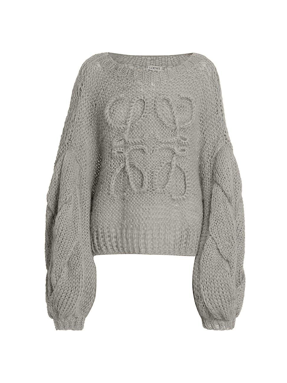 Womens Anagram Mohair-Blend Logo Sweater Product Image