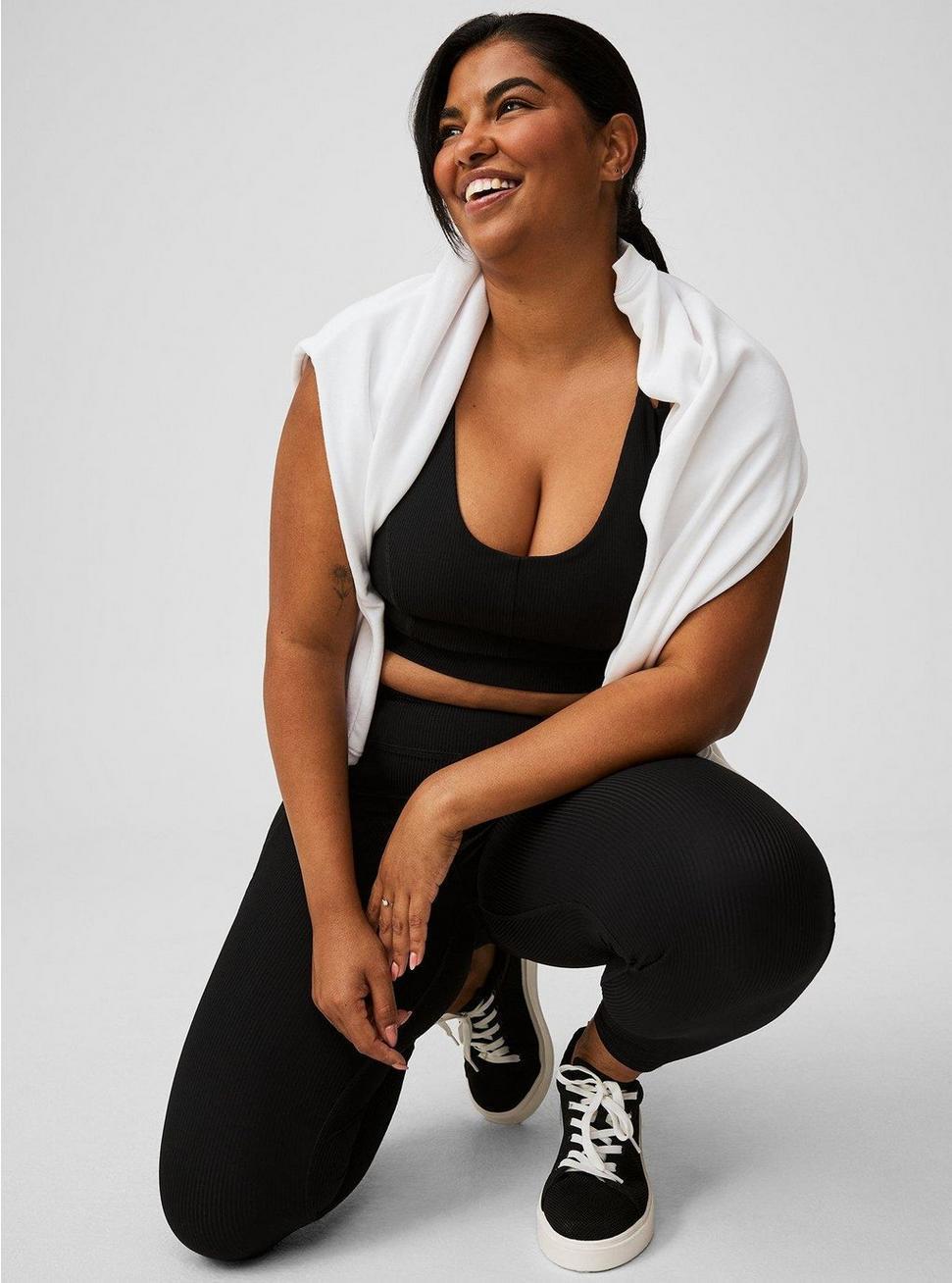 Low Impact Wireless Rib Active Bra Product Image