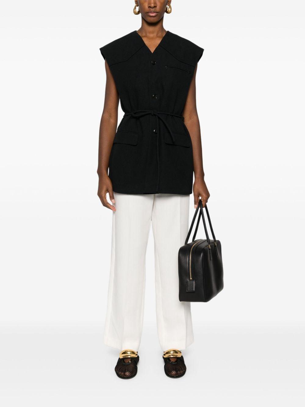 Toteme Pleated Trousers In White Product Image