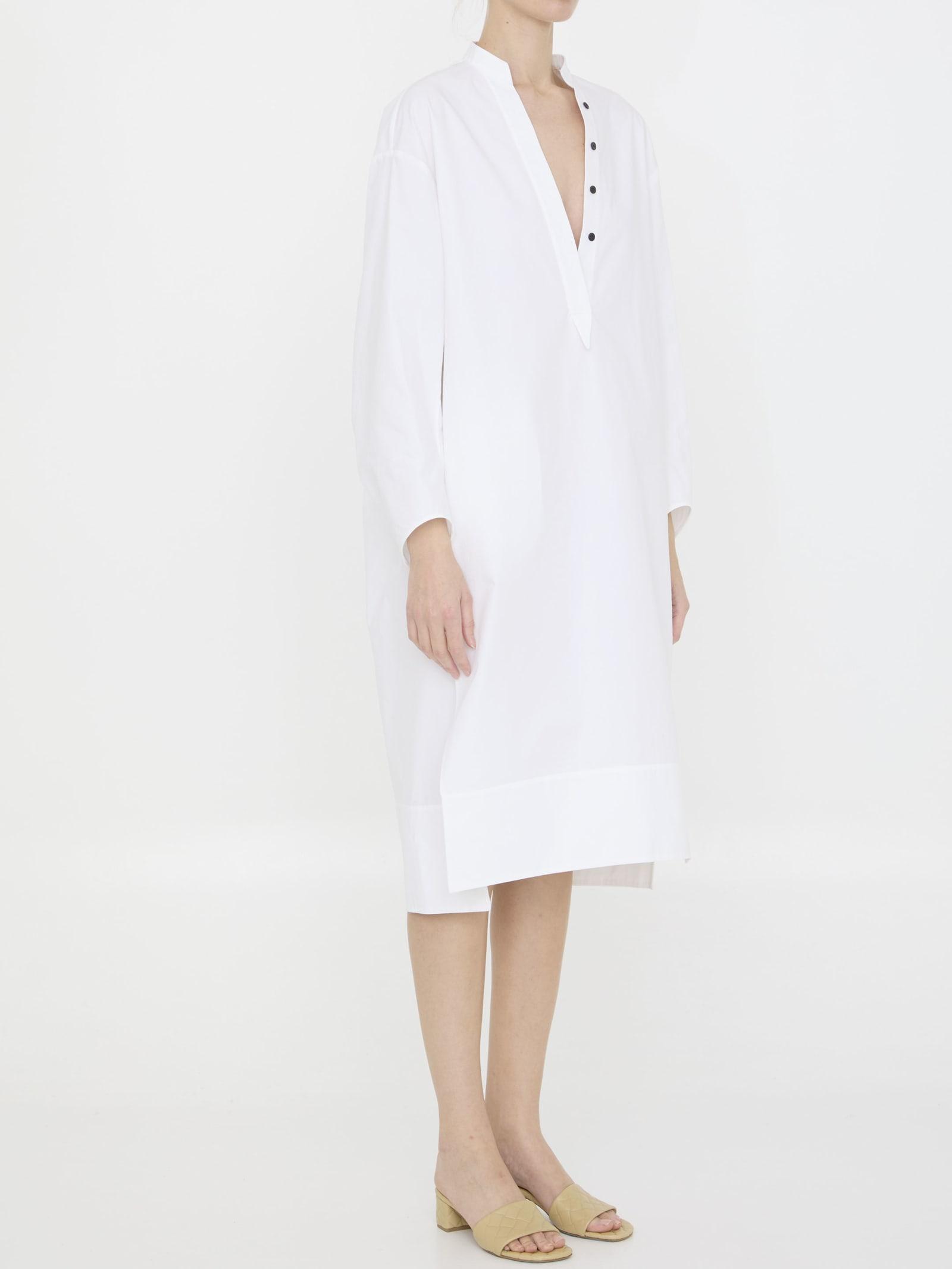 KHAITE Brom Dress In White Product Image