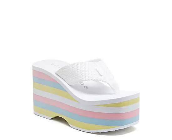Rocket Dog Bigtop Women's Platform Sandals, Size: 10, White Product Image