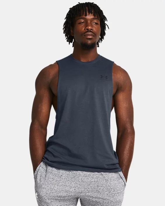 UA Left Chest Cut-Off Mens Tank Product Image