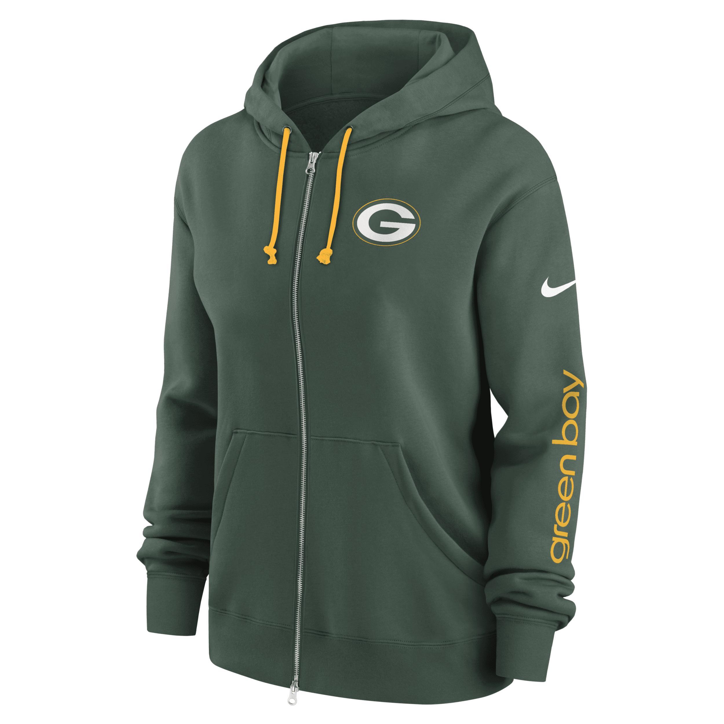 Women's Nike Midnight Green Philadelphia Eagles Phoenix Hoodie Full-Zip Sweatshirt, Size: XL Product Image
