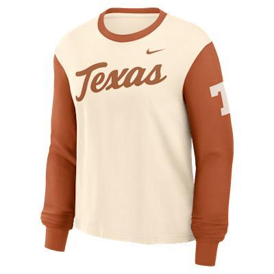 Texas Longhorns Boxy Nike Womens College Long-Sleeve T-Shirt Product Image