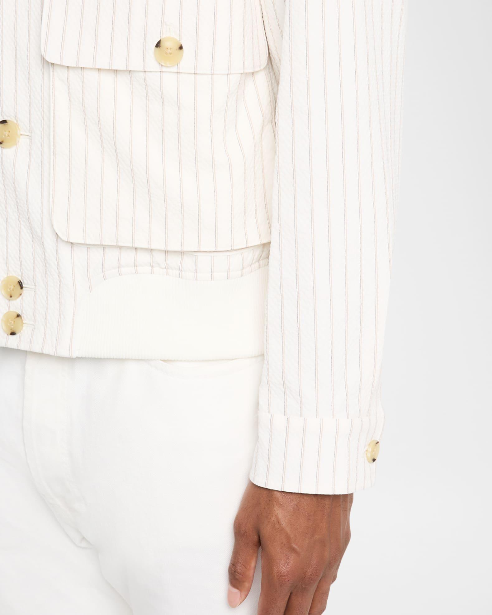 Men's Easton Cotton-Blend Pinstripe Harrington Jacket Product Image