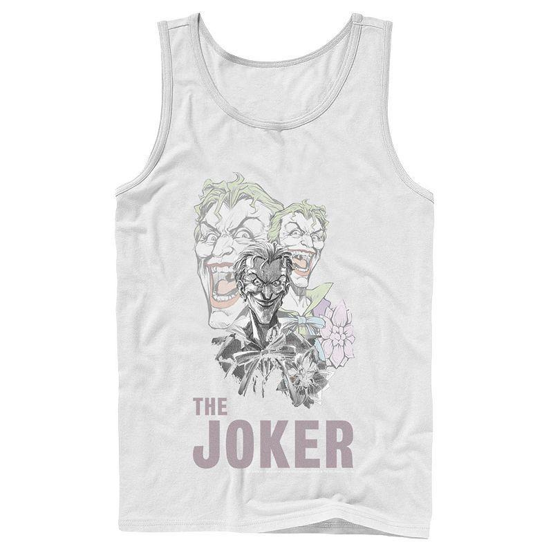Men's DC Comics The Joker Collage Tank Top, Size: Large, White Product Image
