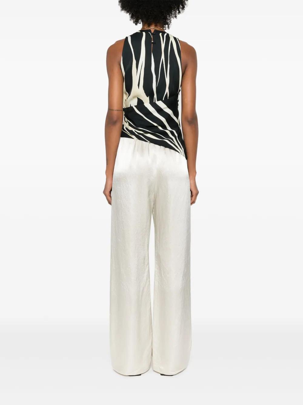 tie-detail crepe tank top Product Image