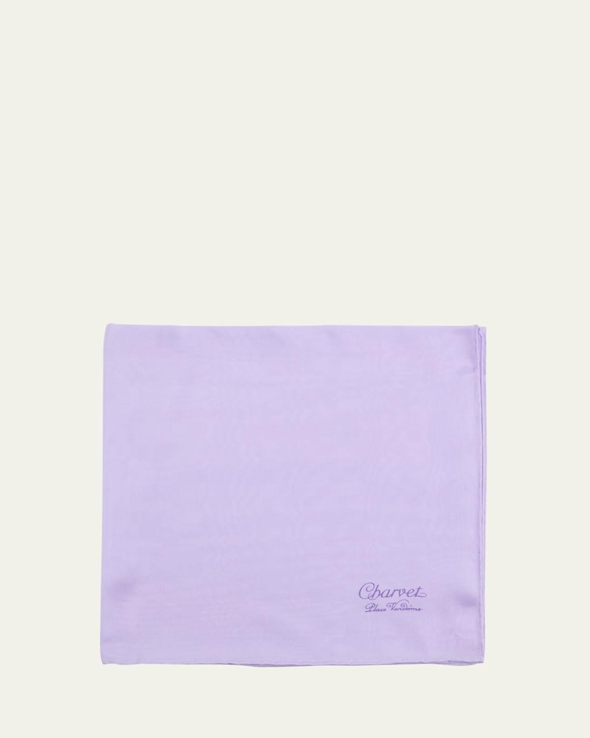 Men's Silk Logo-Print Pocket Square Product Image