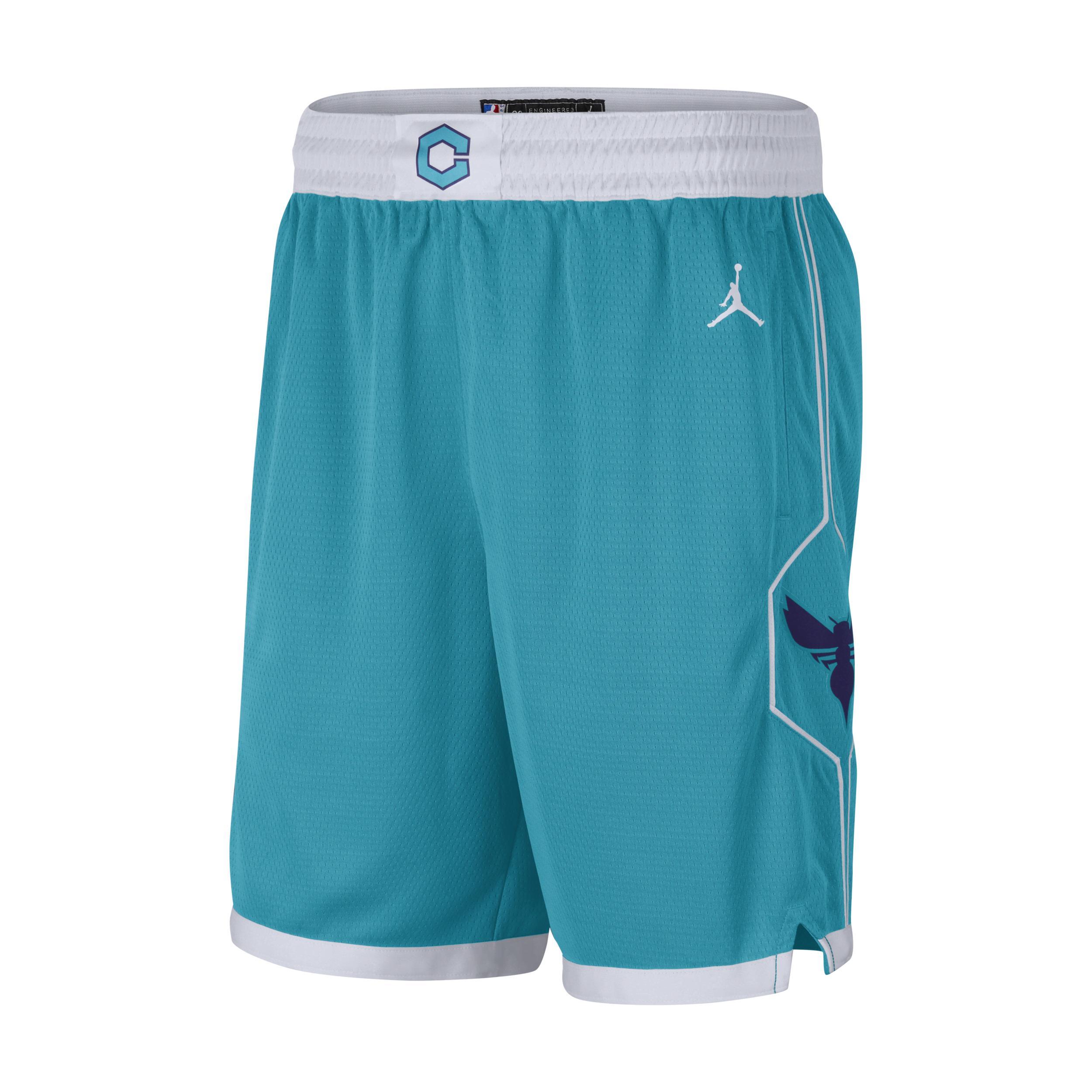 Mens Jordan Teal 2019/20 Charlotte Hornets Icon Edition Swingman Shorts Product Image