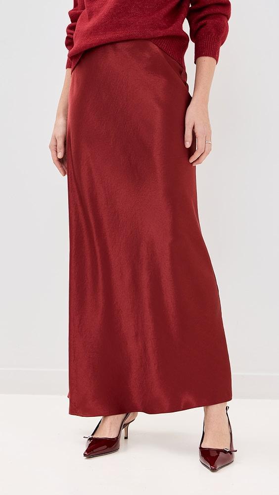Vince Satin Maxi Skirt | Shopbop Product Image
