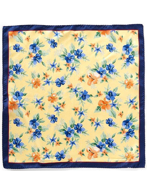 Cremieux Painted Floral Silk Pocket Square Product Image