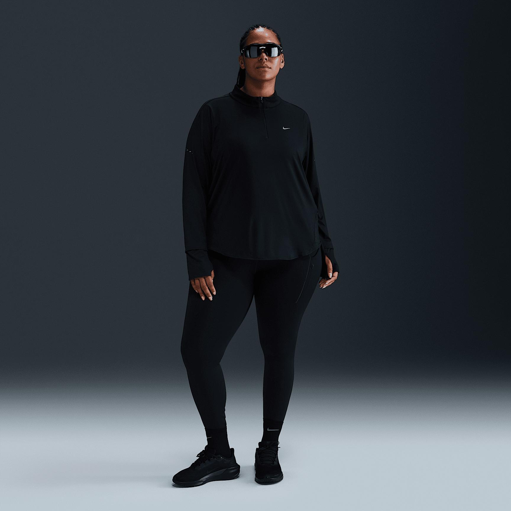 Nike Women's Swift Dri-FIT UV 1/4-Zip Running Top (Plus Size) Product Image