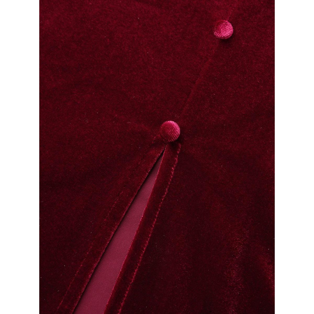 Plus Size Velvet Ruched Surplice Neckline Midi Dress Teal Women Cocktail Texture Party Curvy Bloomchic 26/4X Product Image