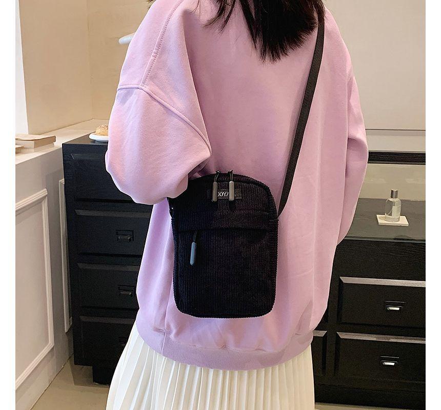 Applique Corduroy Crossbody Bag Product Image