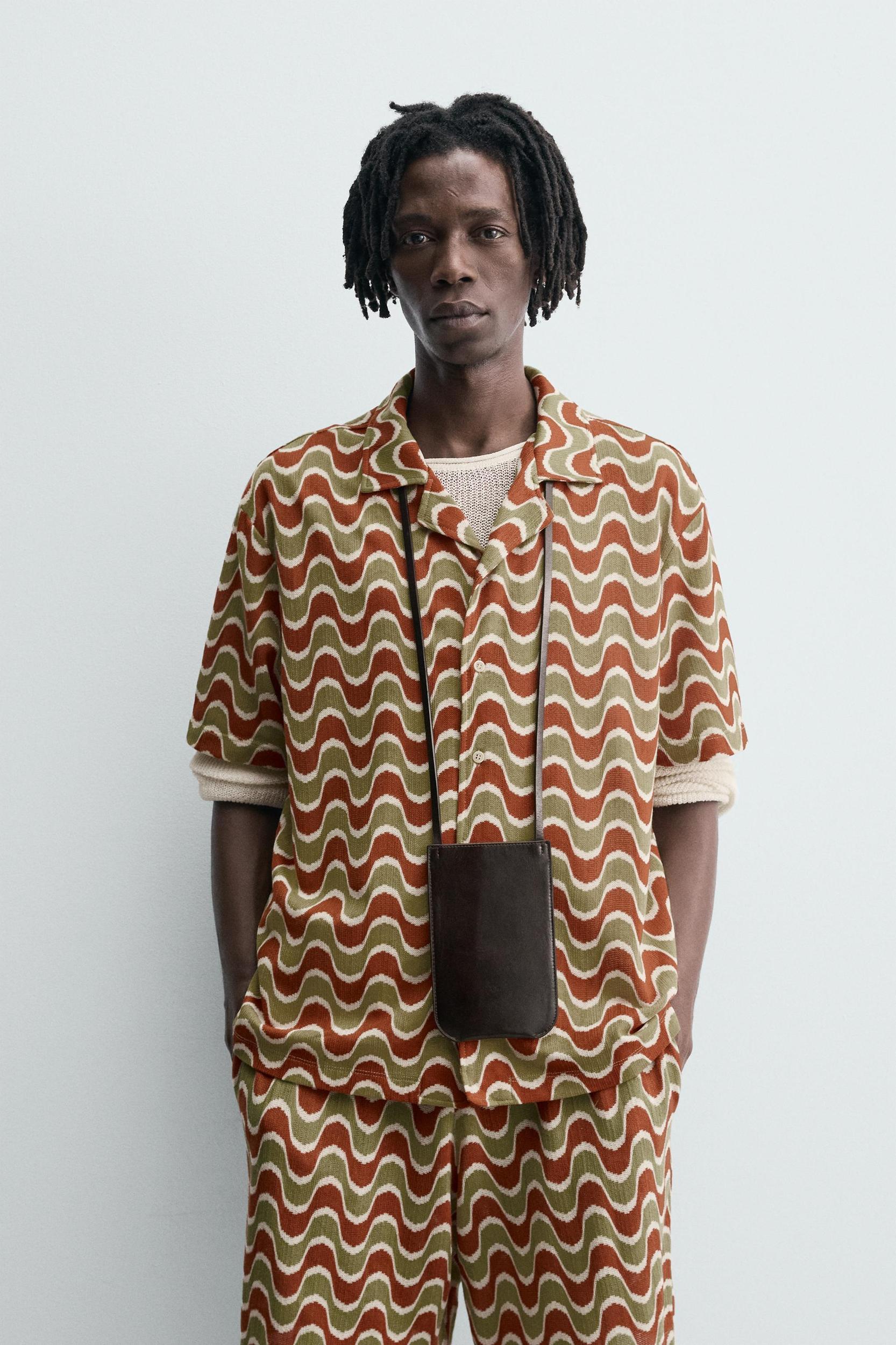 GEOMETRIC JACQUARD SHIRT Product Image