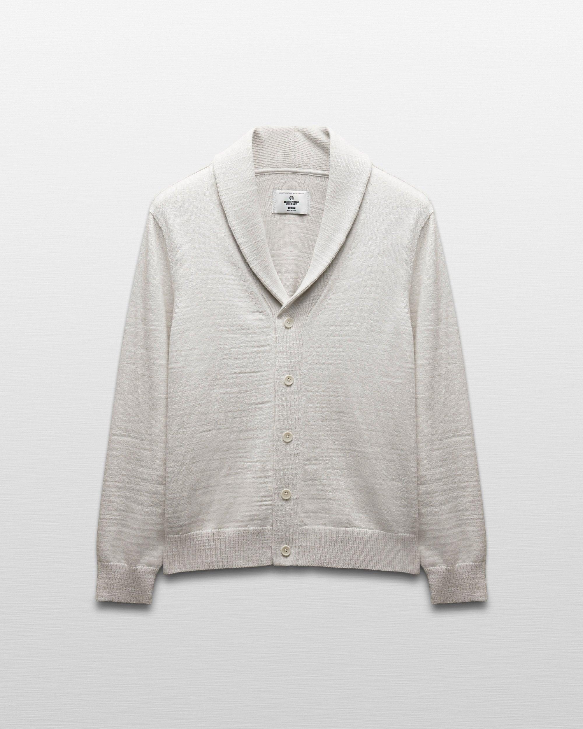 Cotton Slub Laurel Shawl Cardigan Male Product Image
