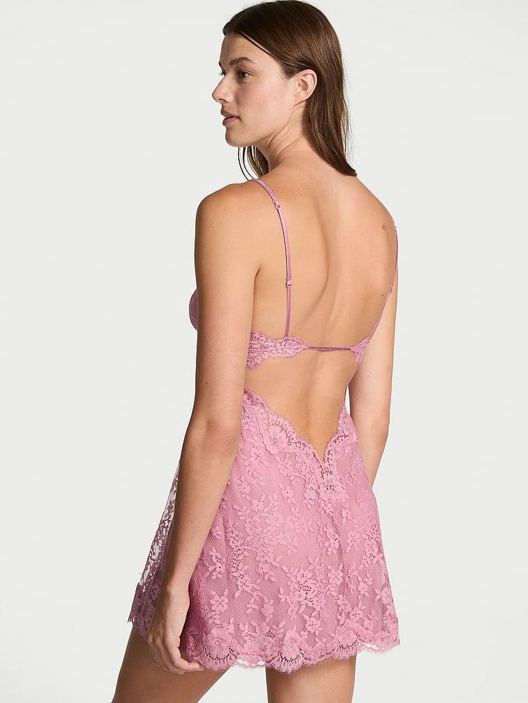 Twinkle Strap Lace Mini Slip Dress Product Image