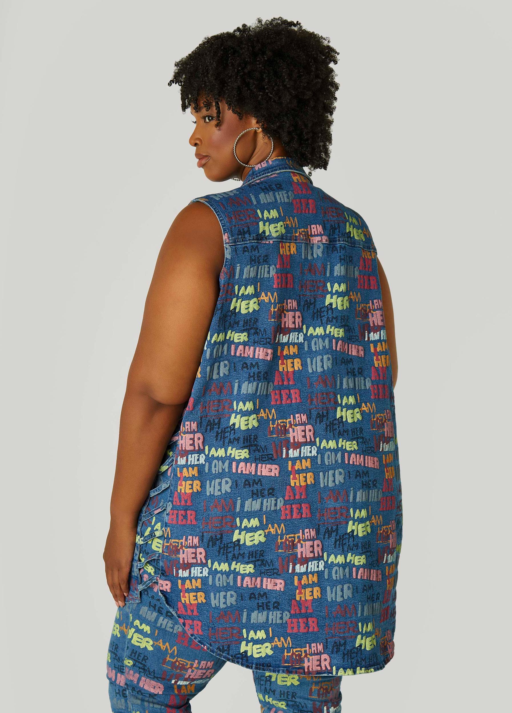 I Am Her Cutout Denim Vest Product Image