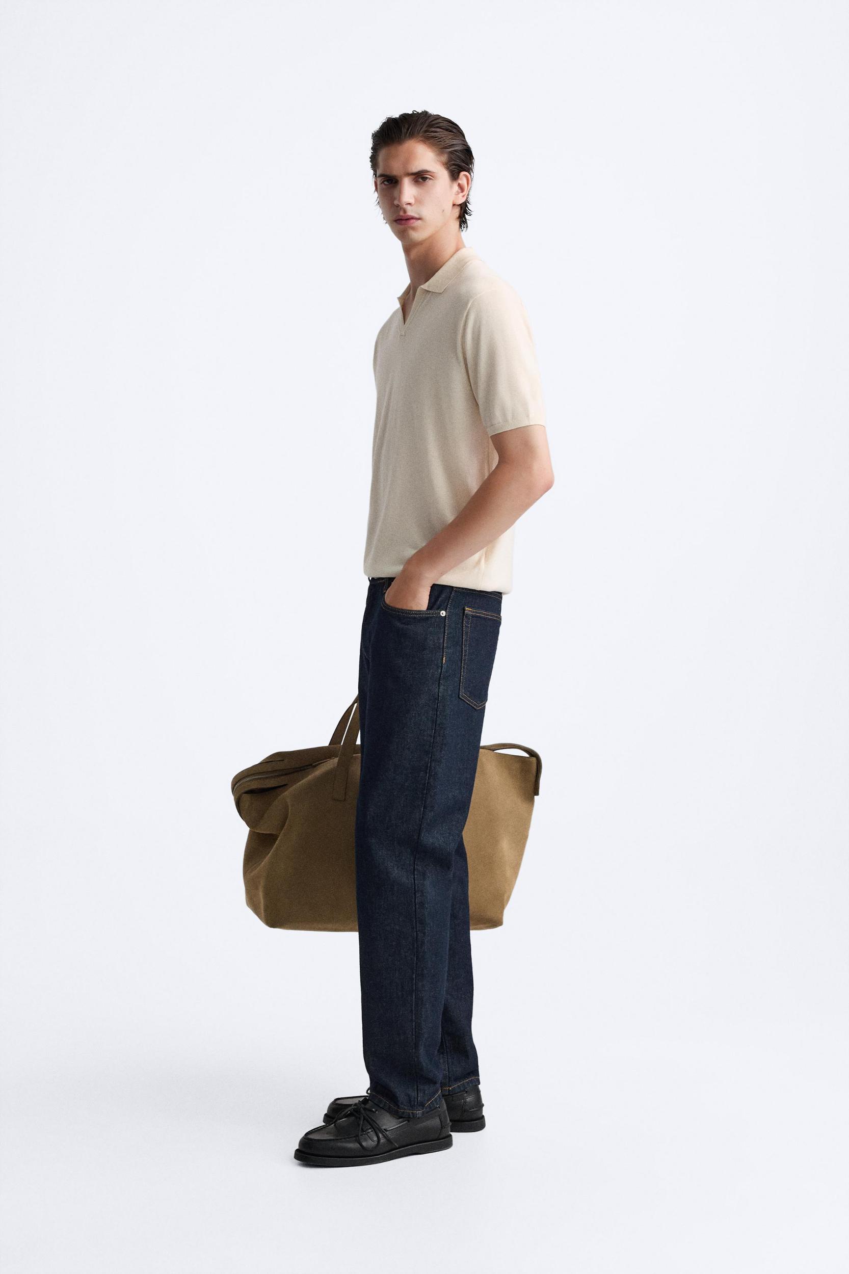 LYOCELL BLEND KNIT POLO SHIRT Product Image