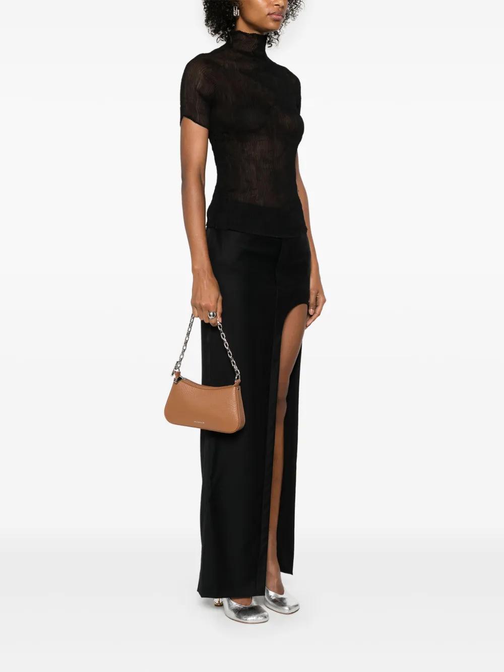 ALEXANDER MCQUEEN Mini T-bar Shoulder Bag In Brown Product Image