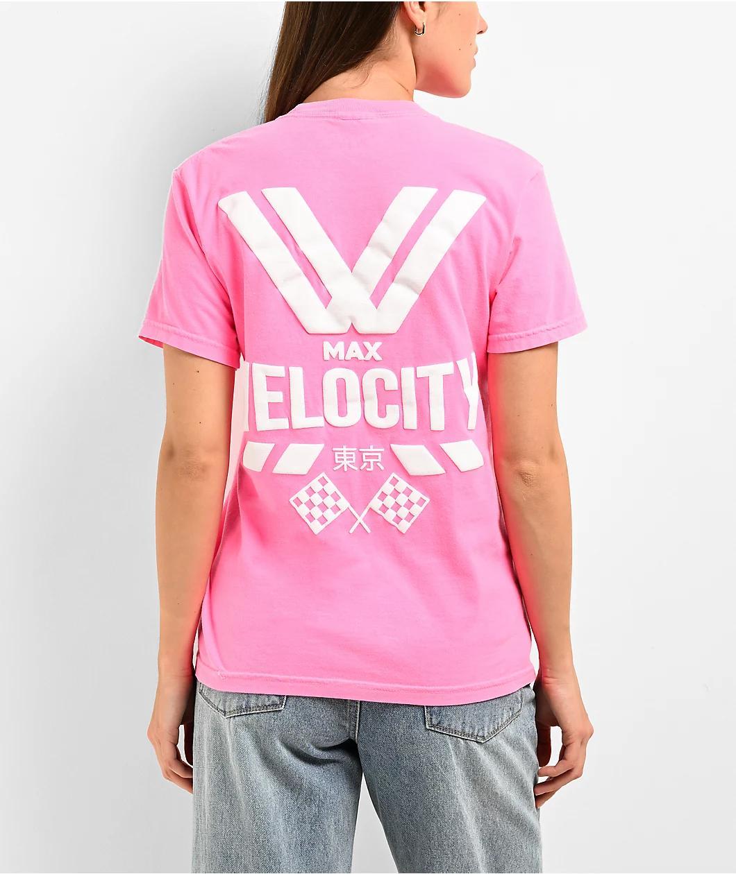 House of PRIX Max Velocity Pink T-Shirt Product Image