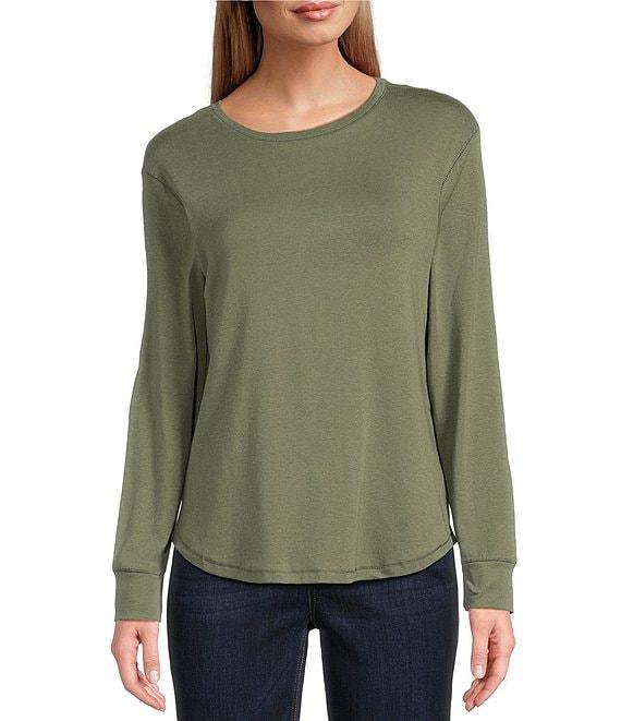 Westbound Long Sleeve Crew Neck Knit Tee Product Image