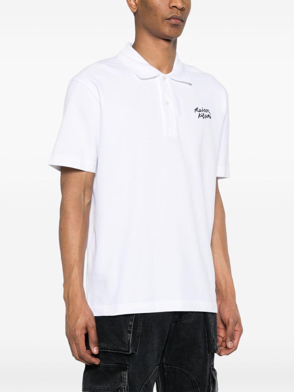 Handwriting cotton polo shirt Product Image