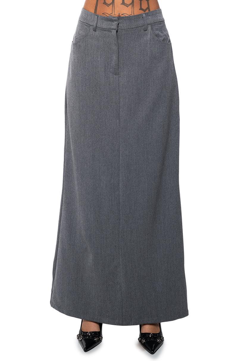 MINIMAL ELEGANCE WOVEN MAXI SKIRT Product Image