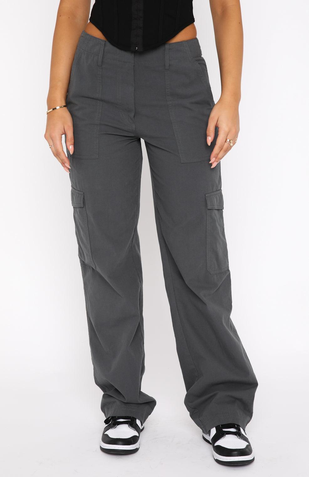 Know Your Worth Pants Charcoal Product Image