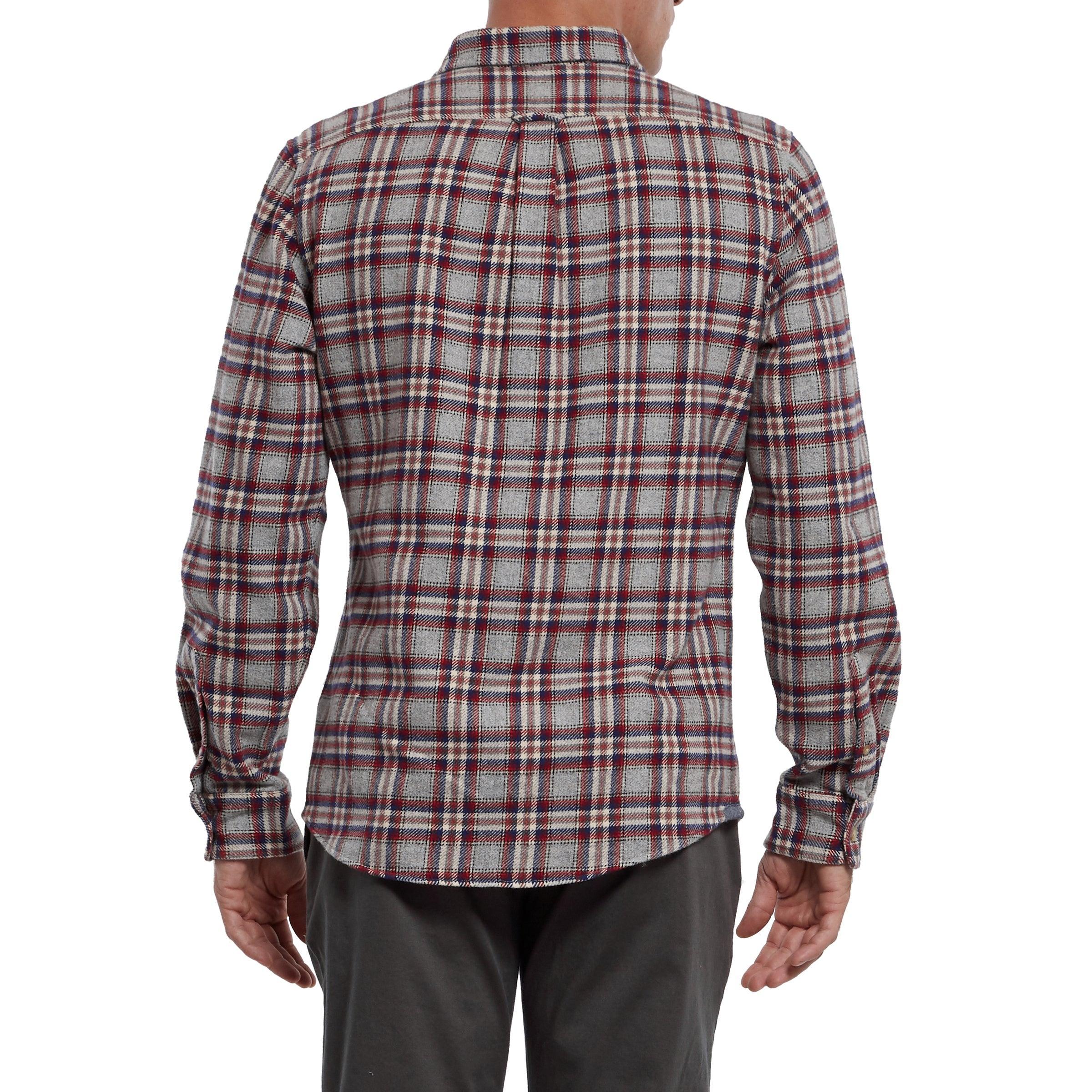 Milbank Heritage Flannel (Special Edition) - Gray Red Plaid (Final Sale)* Product Image