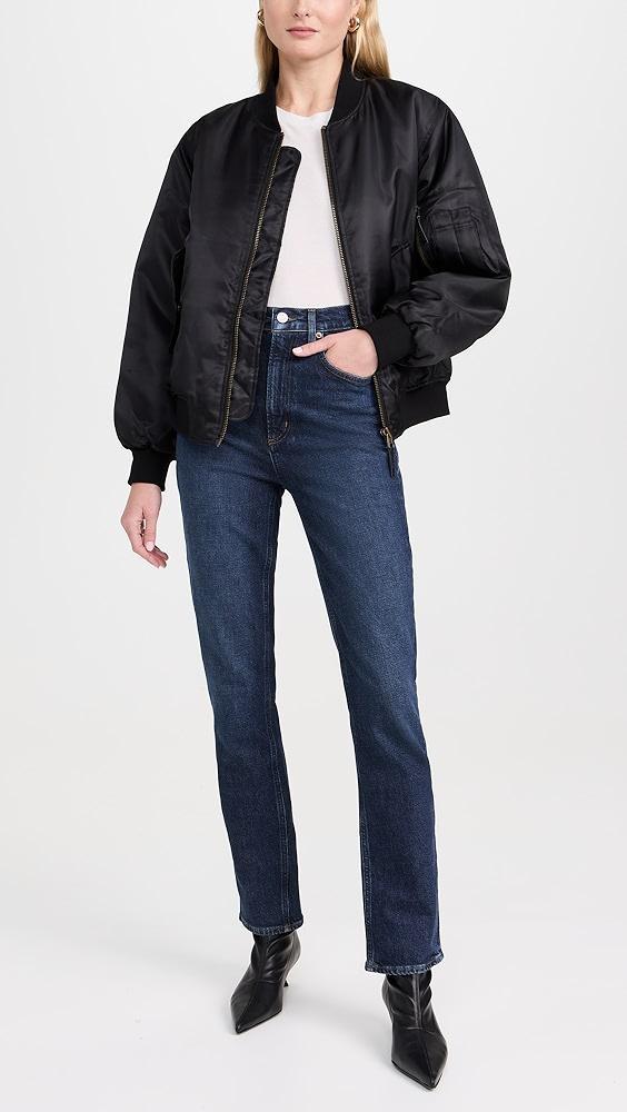 AGOLDE High Rise Stovepipe Jeans | Shopbop Product Image