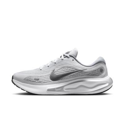 Nike Journey Run Men's Road Running Shoes, Size: 13, White Grey Silver Product Image