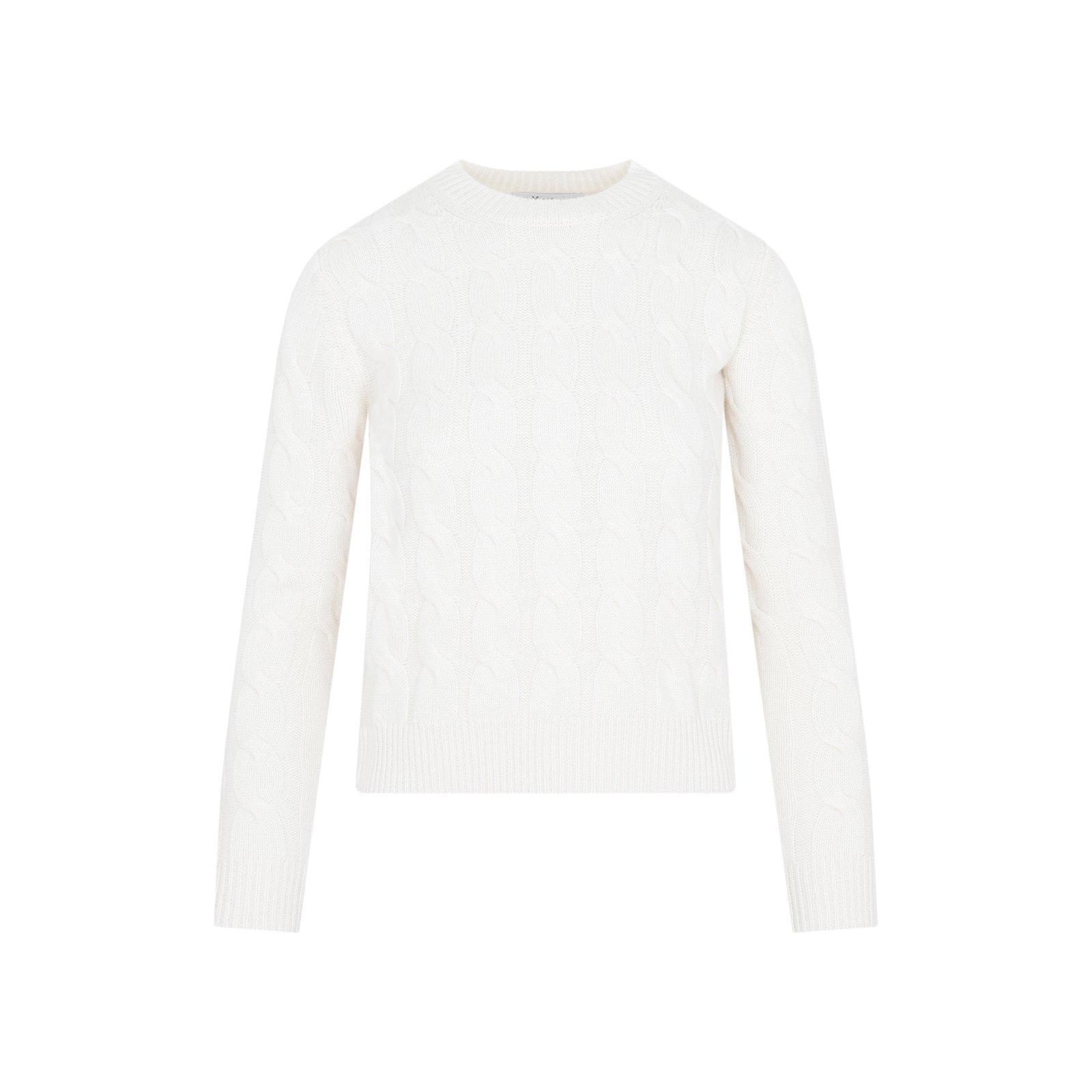 MAX MARA Crewneck Long-sleeved Jumper In Panna Product Image