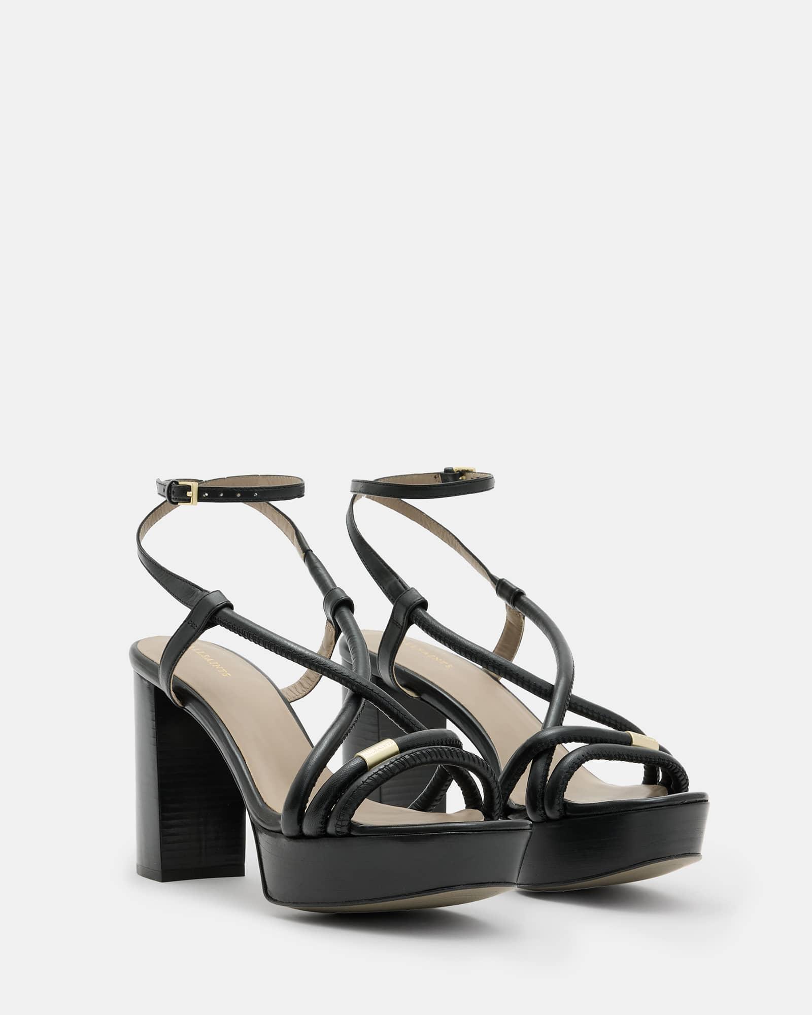 Bella Leather Platform Heel Product Image