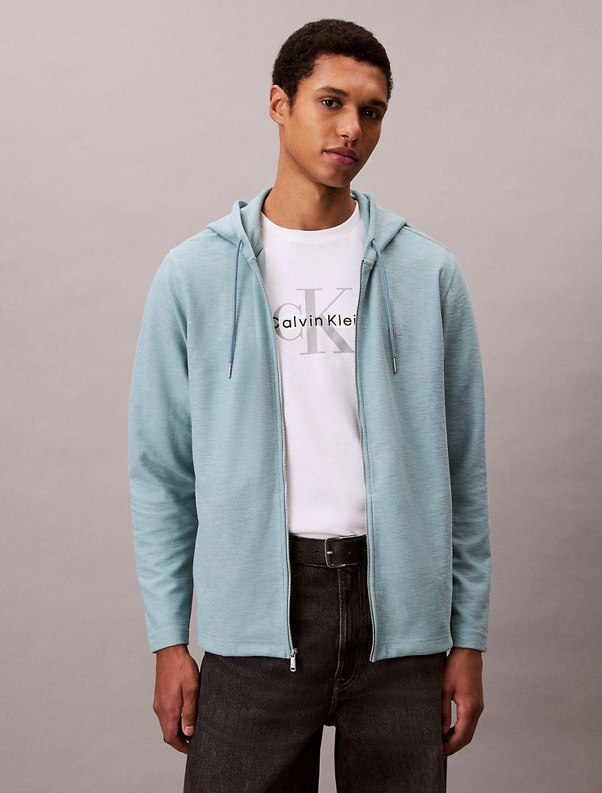 Cotton Blend Boucle Relaxed Hoodie  Product Image