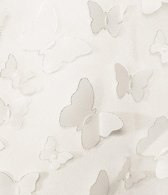 Dear Moon Strapless Glitter Three-Dimensional Butterfly Appliqued Fit-And-Flare Dress Product Image