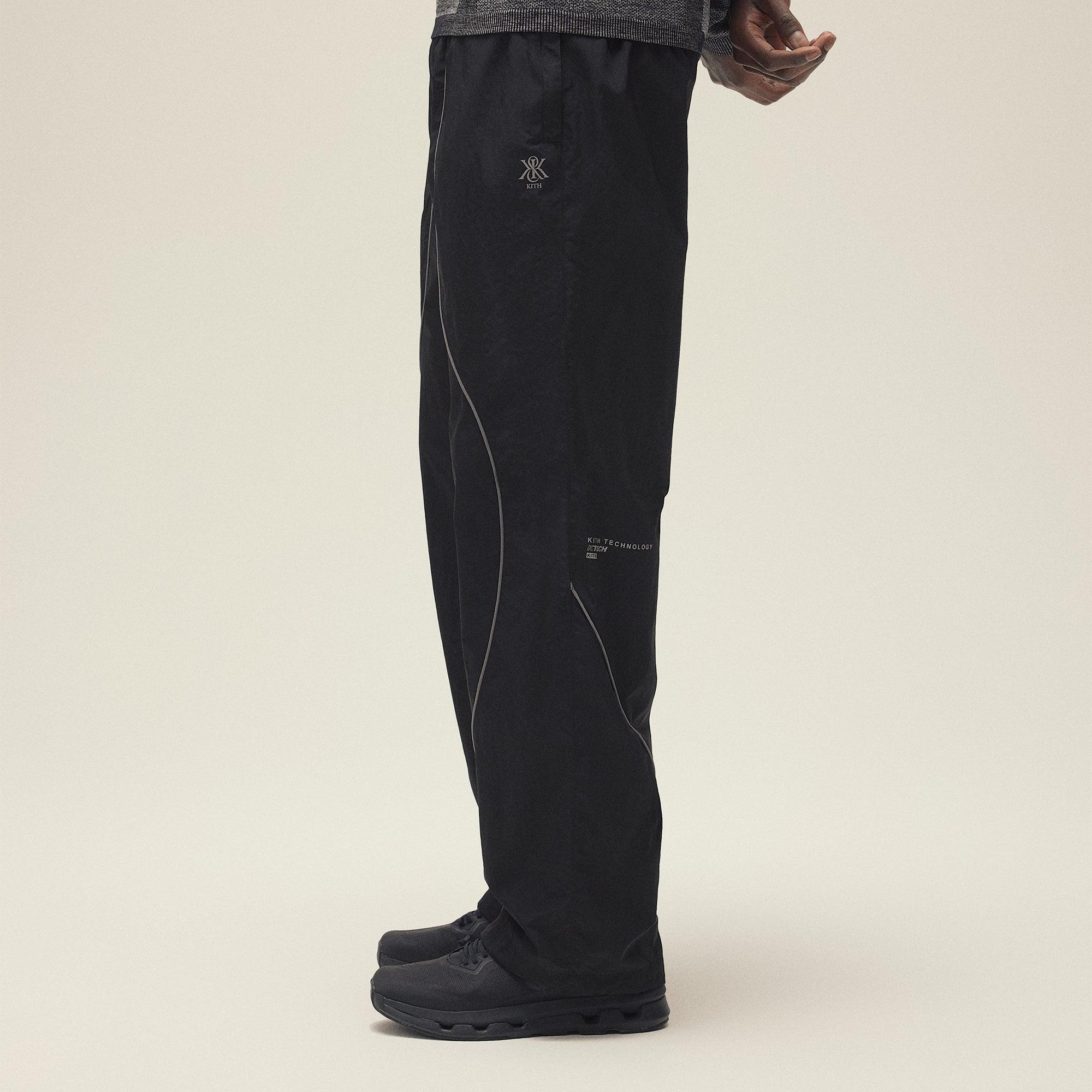 Kith Seamed Nylon Bolt Pant - Black Male Product Image